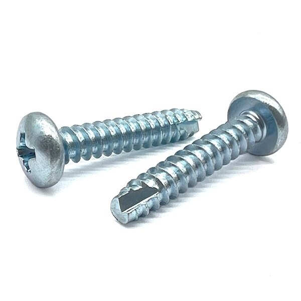 Boltsandnuts.Com Thread Cutting Screw, #6-20 x 3/8 in, Zinc Plated Pan Head Phillips Drive, 100 PK 6D37PPHMSZ/BT-100 - main